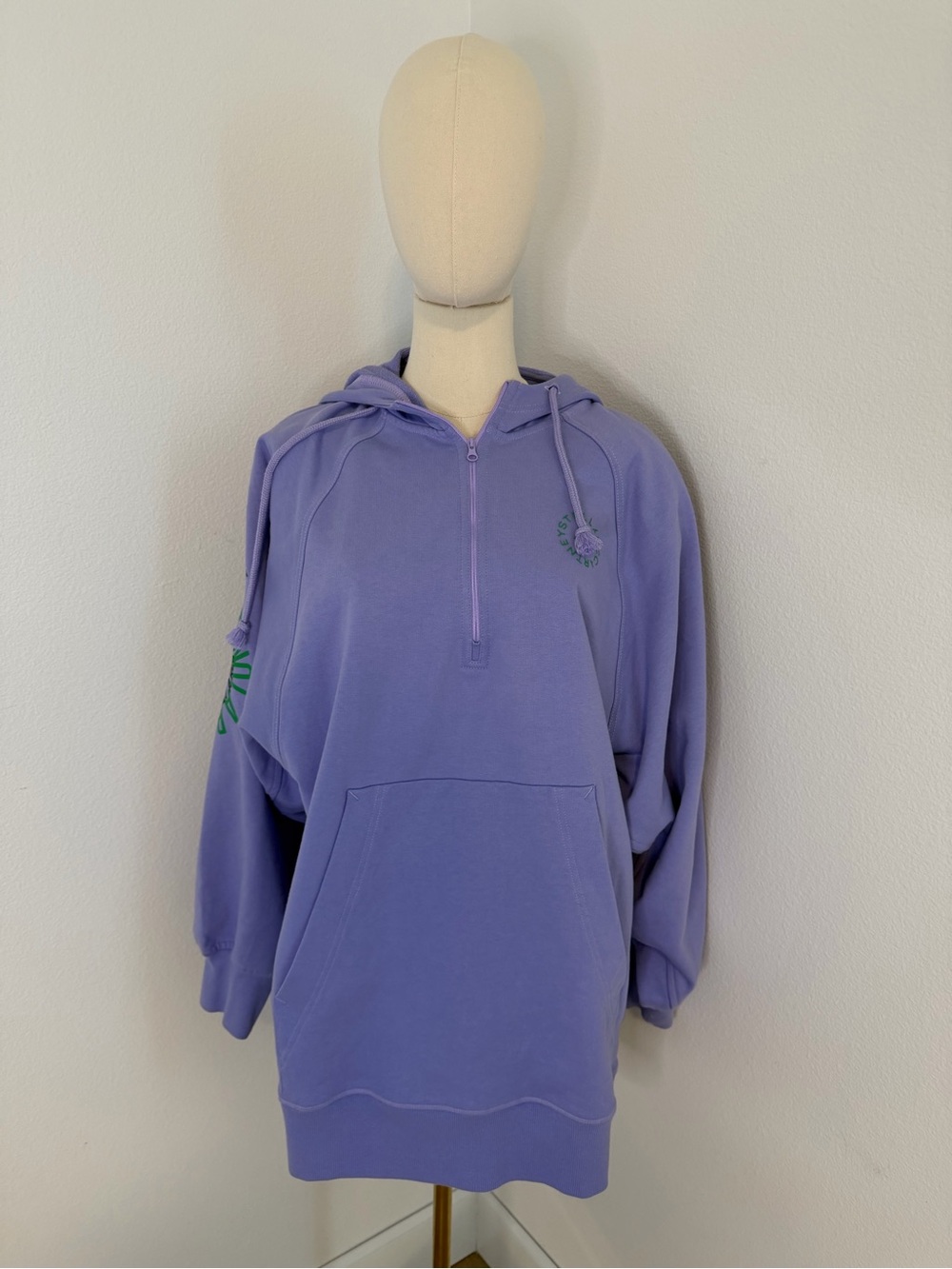 Adidas by Stella McCartney Lavender Tunic Hoodie‎ Size Small